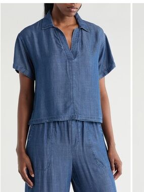 NWT Splendid Kailyn Top XS Dark Indigo